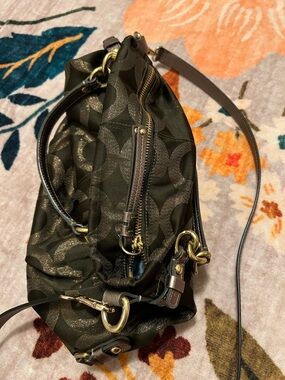 Like NEW Coach Olive Signature C Pattern Shoulder Bag with Adjustable Strap